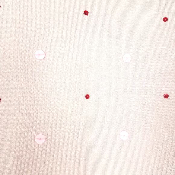 Tracy M | Silk Blend Pink Tank Top Sequins Med - Picture 5 of 6